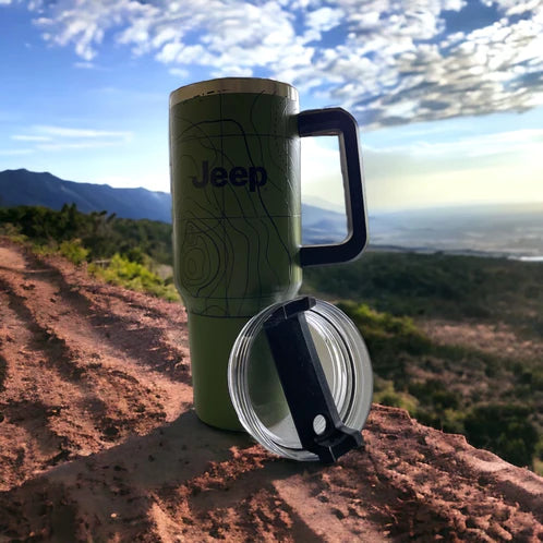 Handle Mug - Jeep Topography