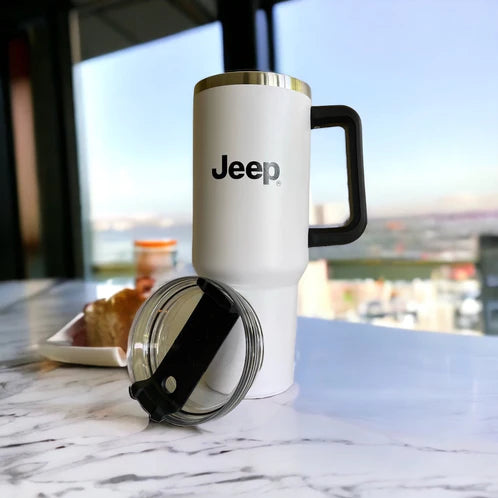 Handle Mug - Jeep Text Grille