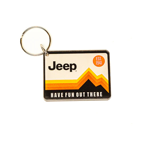 Keychain - Jeep Have Fun Out There (Acrylic) - New