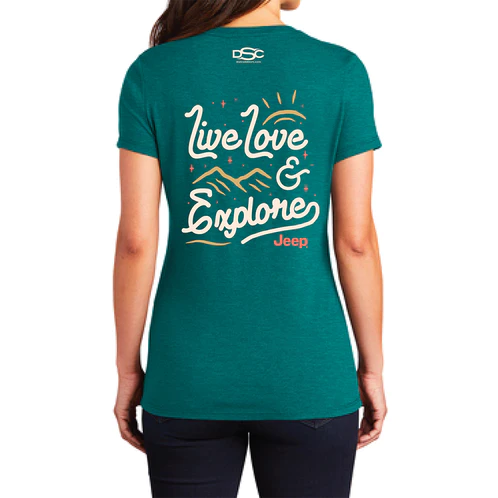 Ladies Jeep® V-neck Live Love Explore - New