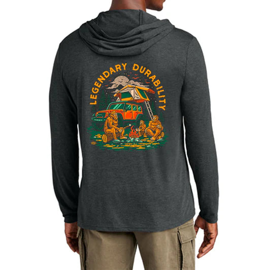 Mens Long Sleeve Hooded Jeep® Sasquatch T-Shirt - New