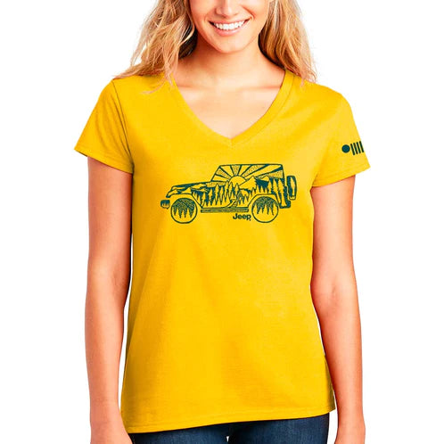 Ladies Jeep® V-neck Atomic Side - New
