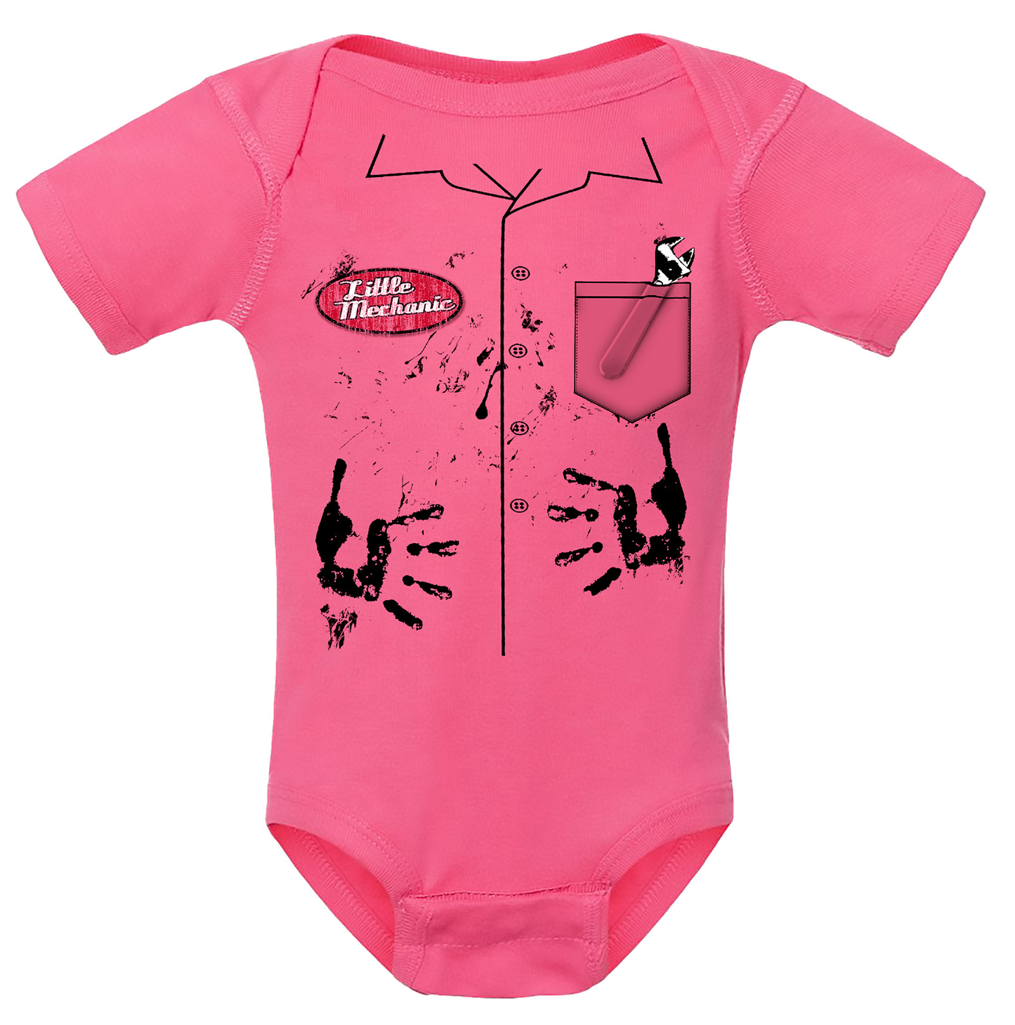 Little Mechanic Onsie - Pink