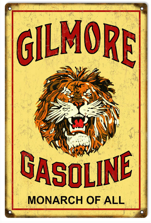 Vintage Gilmore Gasoline Reproduction Sign