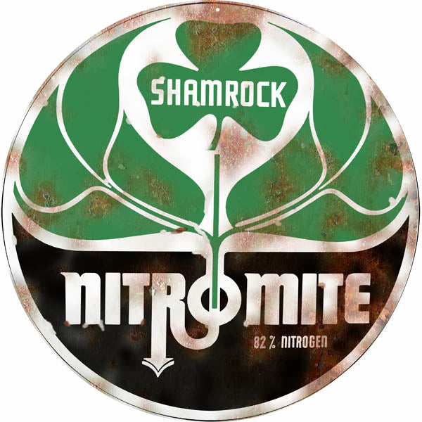 Shamrock Nitromite Reproduction Sign 14 Round