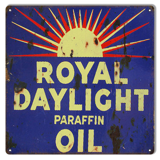 Royal Daylight Motor Oil Reproduction Gas Station Sign 12x12
