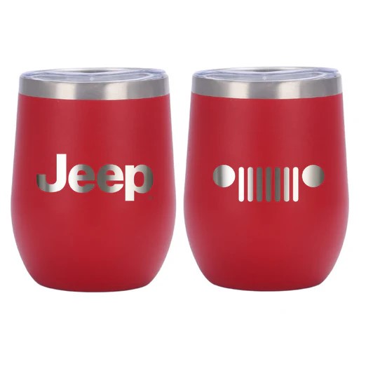 Jeep Insulated Wine Tumbler - 5 Colors Avail with Silver