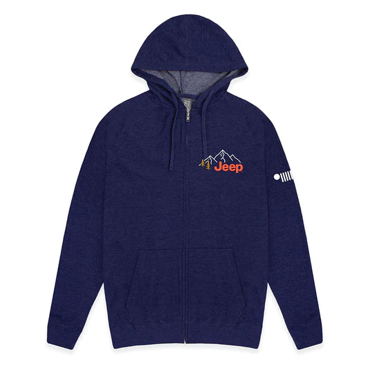 Mens Jeep® Never Stop Exploring Zip French Terry Hooded Sweatshirt - NEW