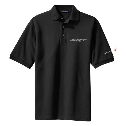 Mens Dodge SRT Polo Shirt - Black - NEW