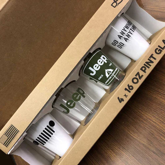 Pint Glass Set - Jeep - New