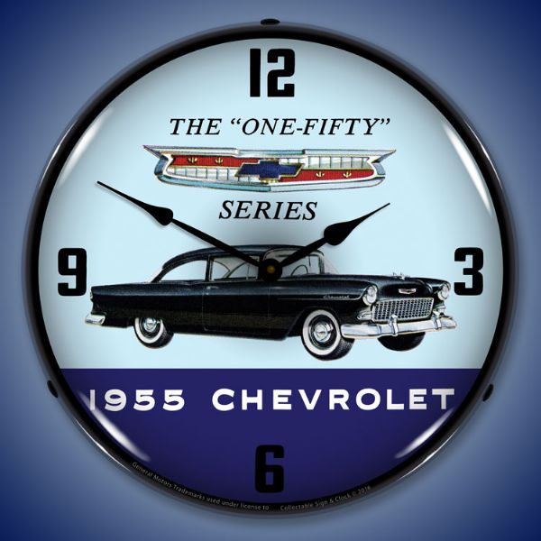 1955 Chevrolet One Fifty Lighted Clock
