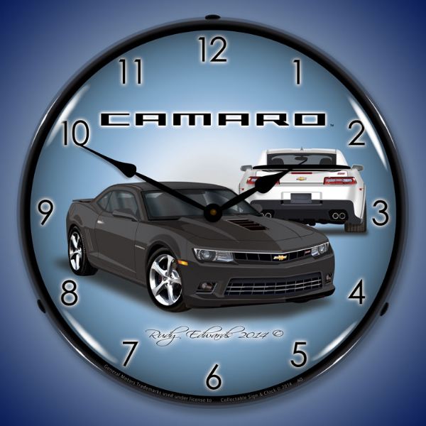 2014 SS Camaro Ashen Grey Lighted Clock