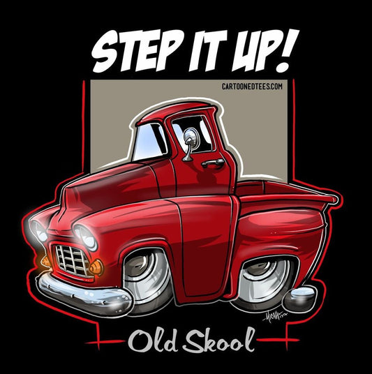 '55 Step it Up Red Shirt