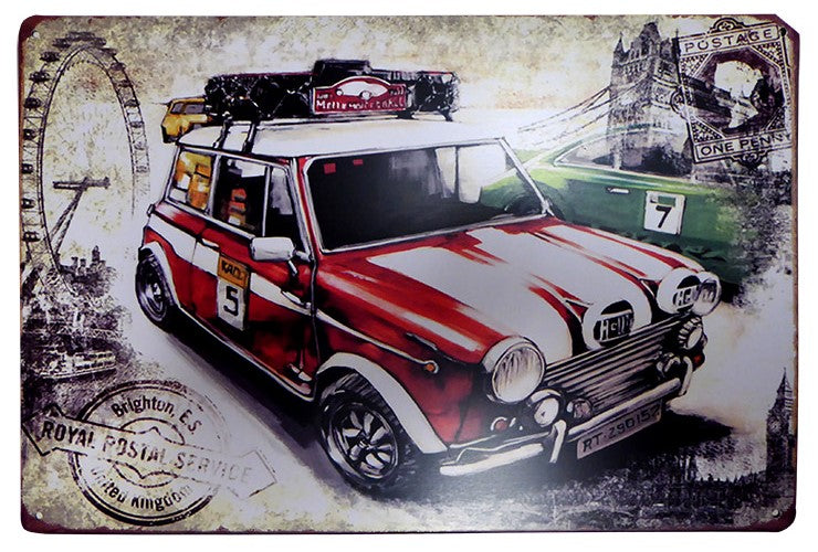 British Road Rally Tin Sign