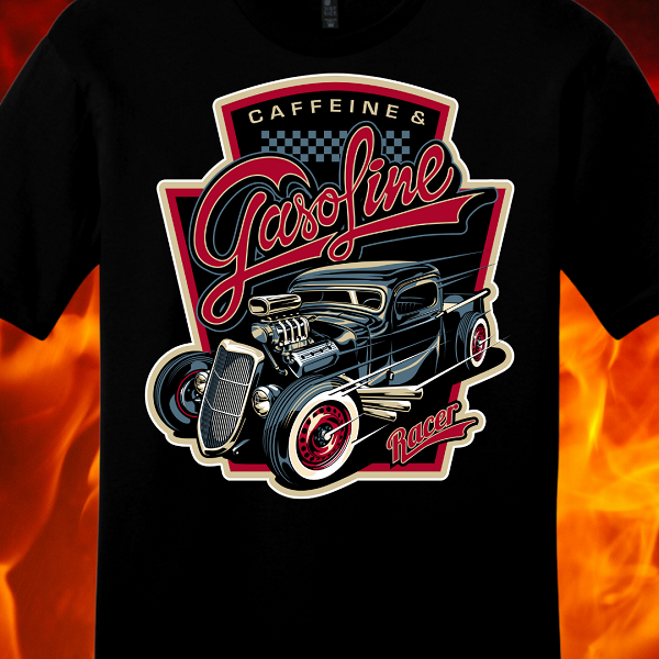 Caffeine & Gasoline Shirt - 2 Colors Available