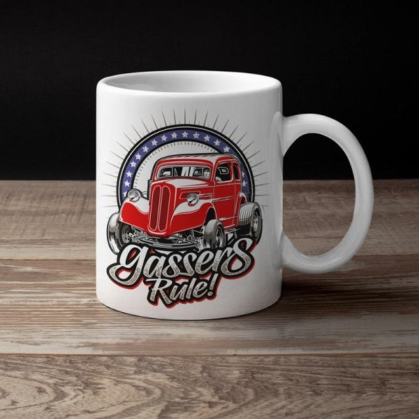 Gassers Rule! Anglia Red, White & Blue Mug