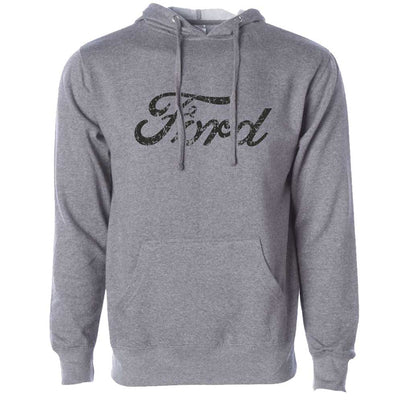 Ford Distressed Text Hoodie