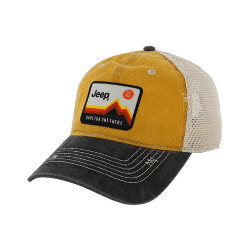 Jeep® Have Fun Out There Patch Garment Washed Trucker