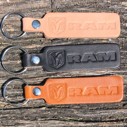 Keychain - RAM Leather