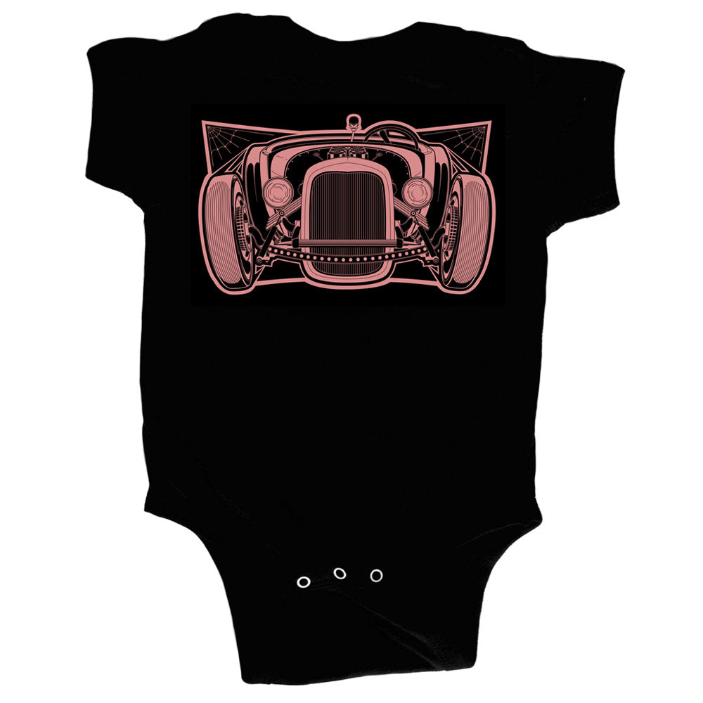 Infant Pink Rat Rod Onesie