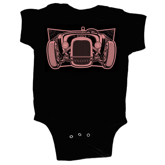 Infant Pink Rat Rod Onesie
