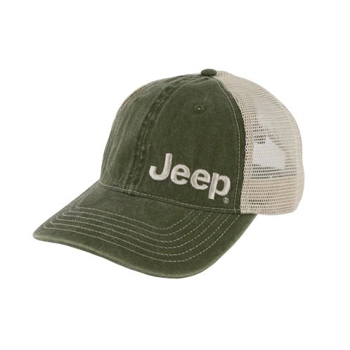 Jeep Garment Washed Trucker Hat - New