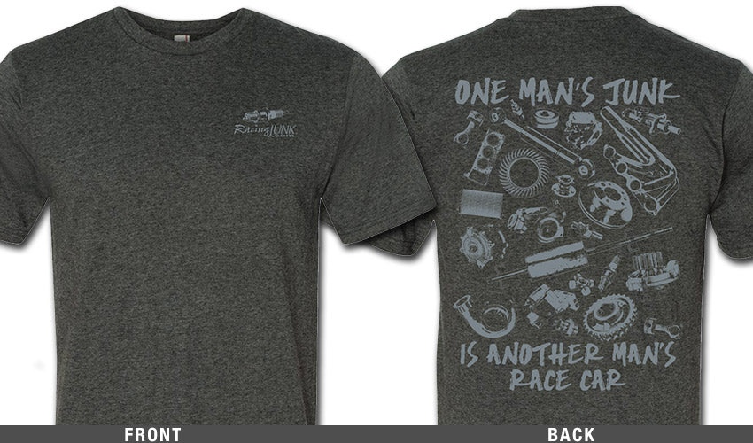 RacingJunk Gray Parts T-Shirt - XL only