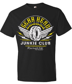 gear head t shirts RacingJunk Black Gearhead T-Shirt