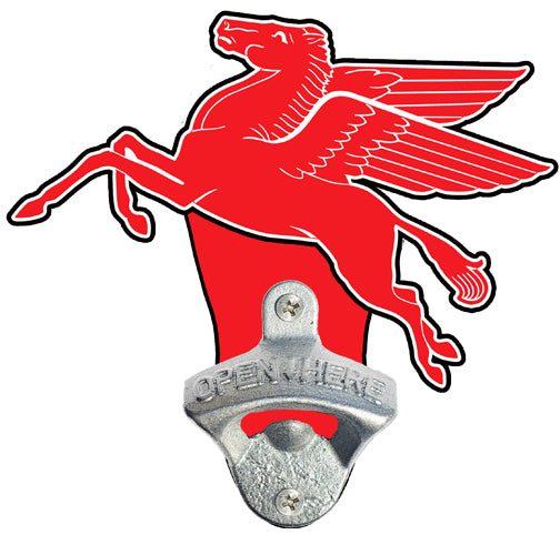 Flying Pegasus Mobilgas Bottle Opener