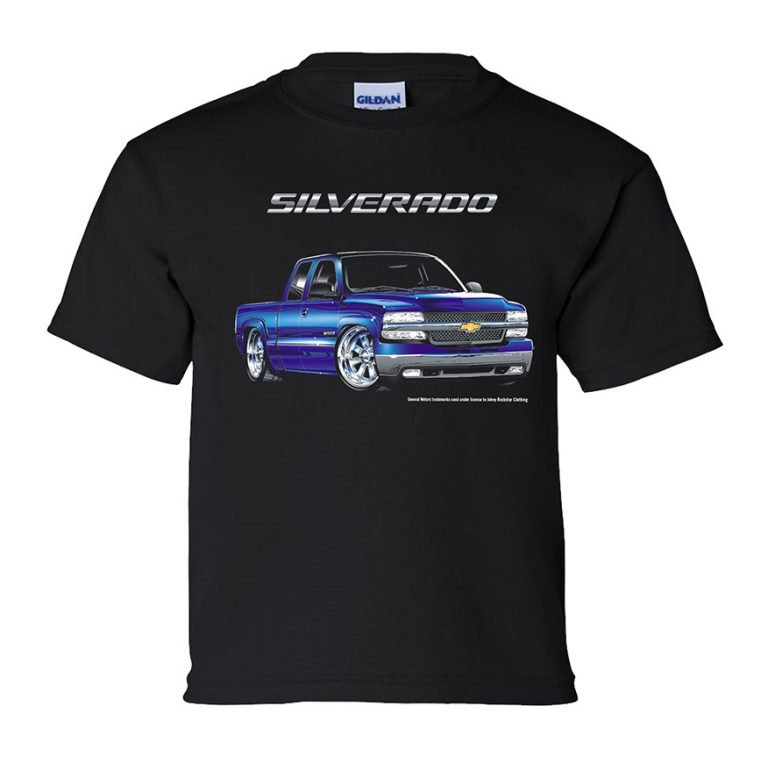 '00 Silverado Youth Black T-Shirt