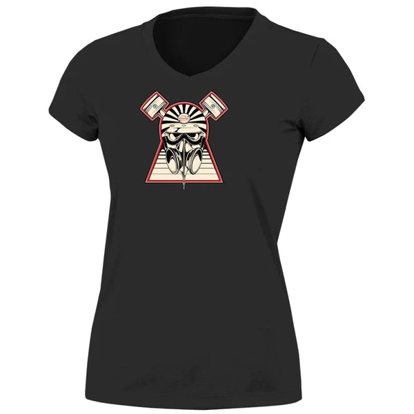 Ladies Mask T-Shirt - Navy/Black