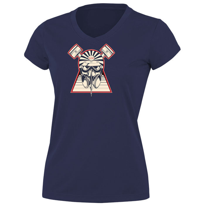 Ladies Mask T-Shirt - Navy/Black
