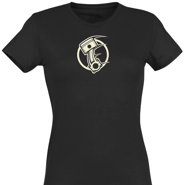 Ladies Piston T-Shirt - Black/Sapphire