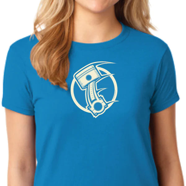 Ladies Piston T-Shirt - Black/Sapphire