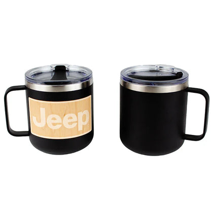 Mug - Jeep® Wood Decal Powder Coated Camper