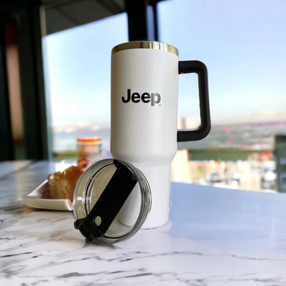 Handle Mug - Jeep Text Grille