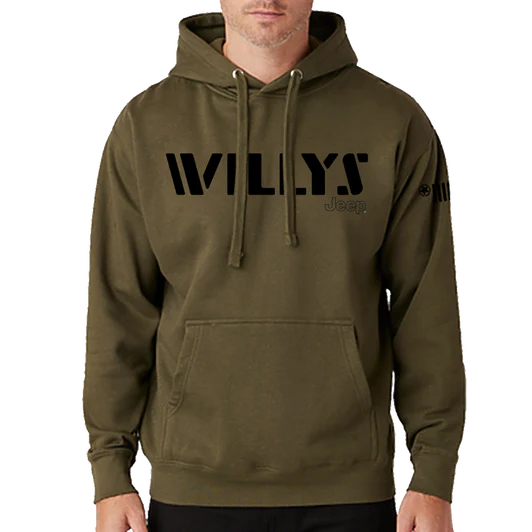 Mens Jeep® Willys Hoodie Sweatshirt - NEW