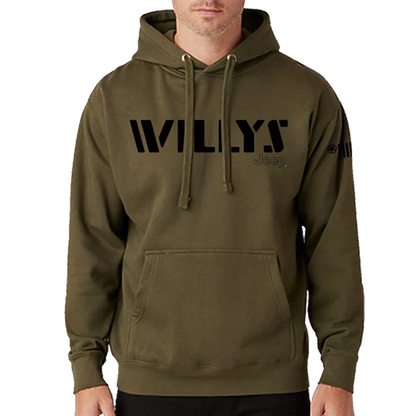 Mens Jeep® Willys Hoodie Sweatshirt - NEW