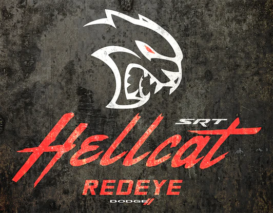 Metal Sign - Dodge Hellcat Redeye - New