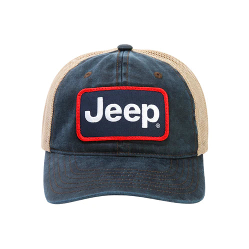 Jeep Coated Chino Twill Patch Hat