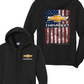 Chevy Bowtie American Flag Hoodie (avail in 2 colors) - NEW