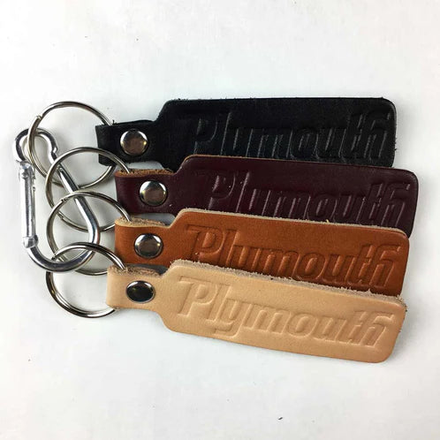 Keychain - Plymouth leather - New