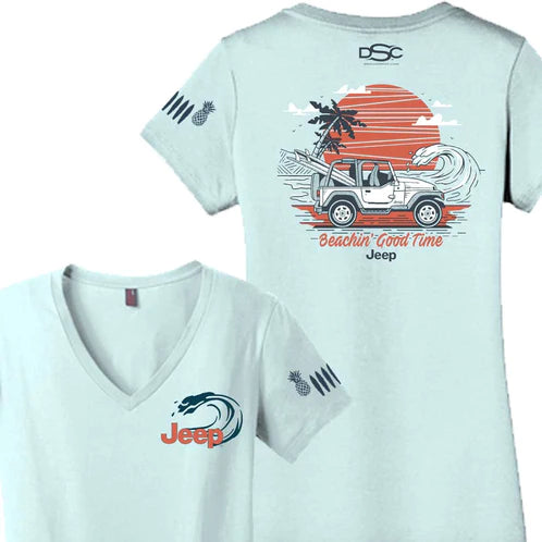 Ladies Jeep® Beachin' Good Time V-neck