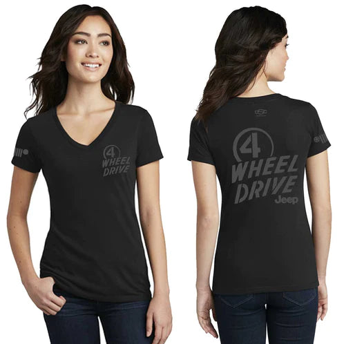 Ladies Jeep® Willys 4WD V-neck - New