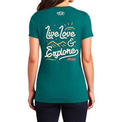 Ladies Jeep® V-neck Live Love Explore - New