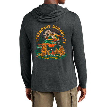 Mens Long Sleeve Hooded Jeep® Sasquatch T-Shirt - New
