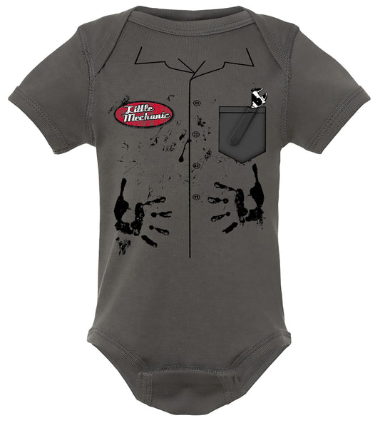 Little Mechanic Onsie - Gray - NEW