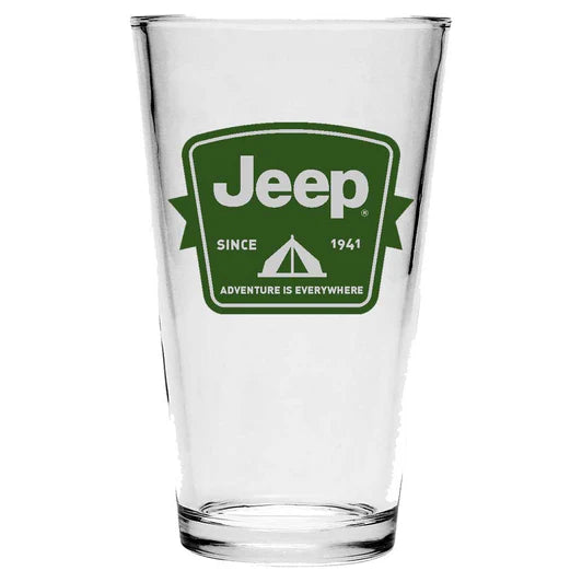 Pint Glass - Jeep Tent Badge