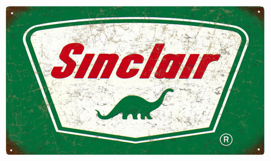 Reproduction Sinclair Gasoline Sign 8 x14