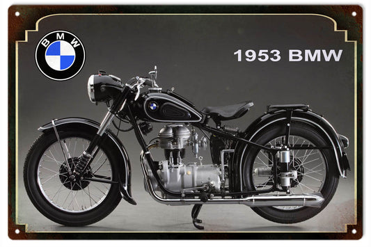 Reproduction 1953 BMW Motorcycle Sign